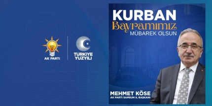 Başkan Mehmet Köse: "Bayramımız Mübarek, Birliğimiz Daim Olsun"